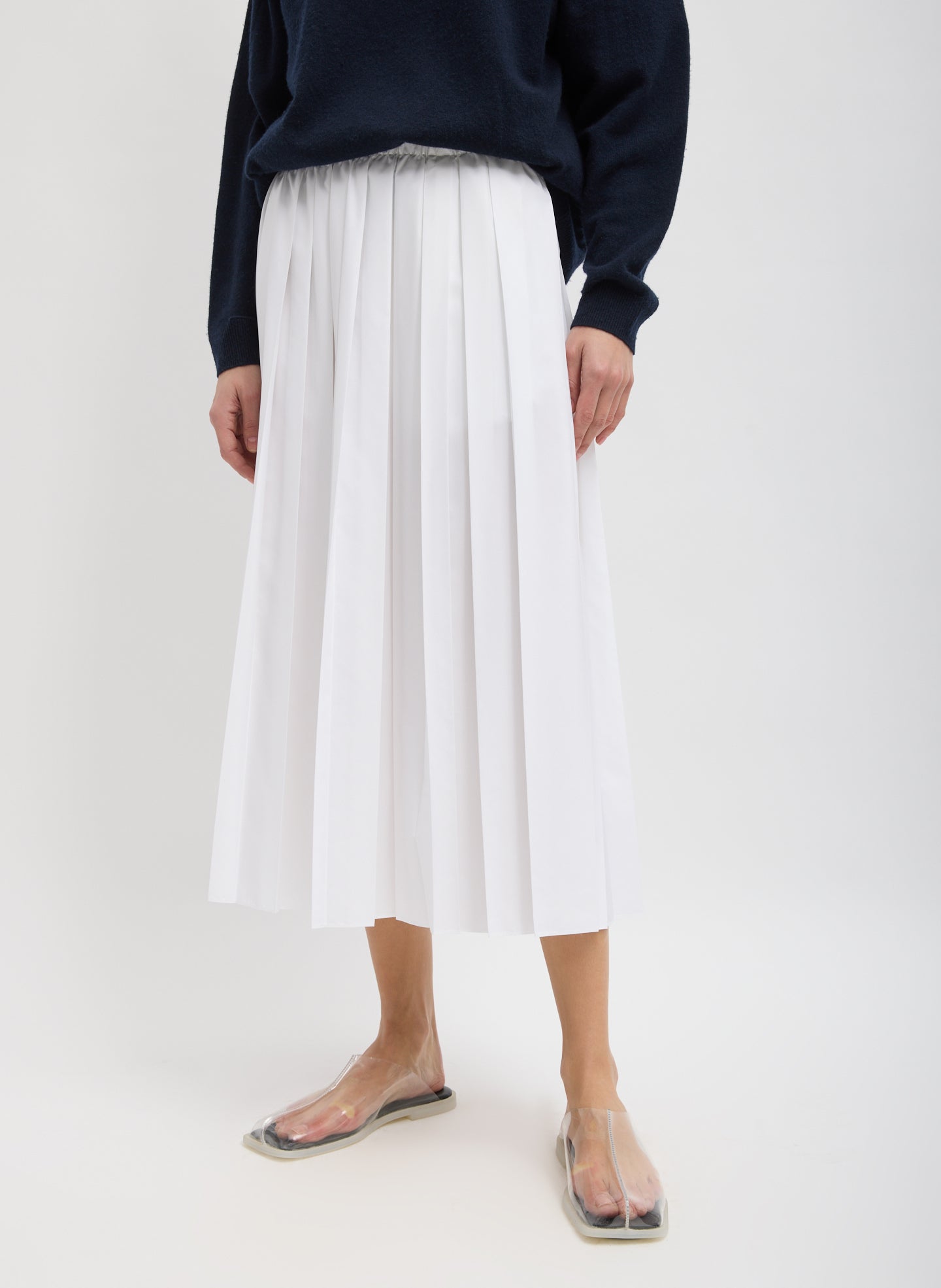 Nylon Pleated Pull On Skirt – Tibi Official