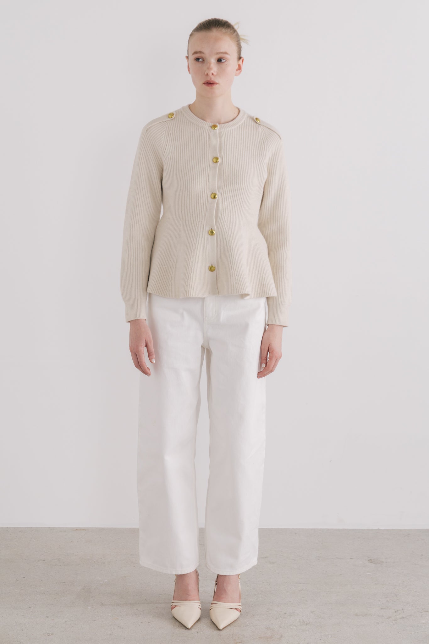 Rosen Peplum Cardigan – THE TOÉ