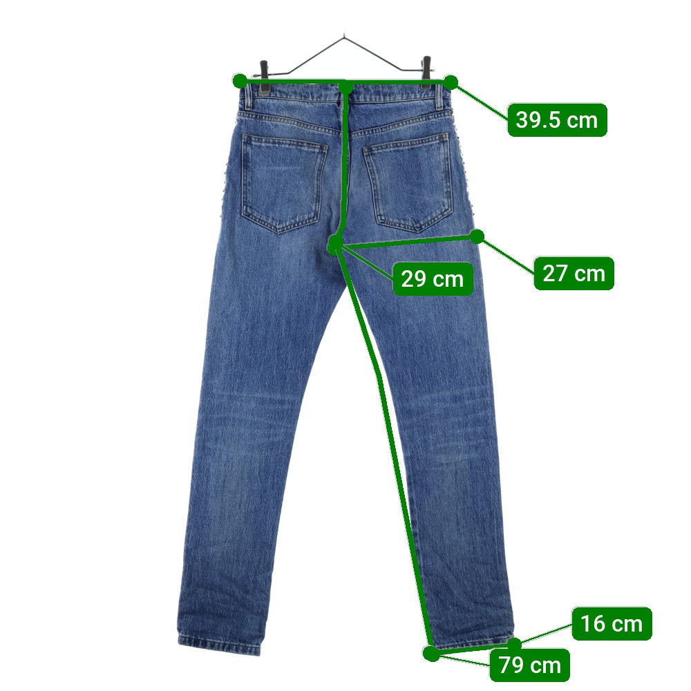 VALENTINO(ヴァレンティノ) サイドスタッズデザイン ストレートデニム