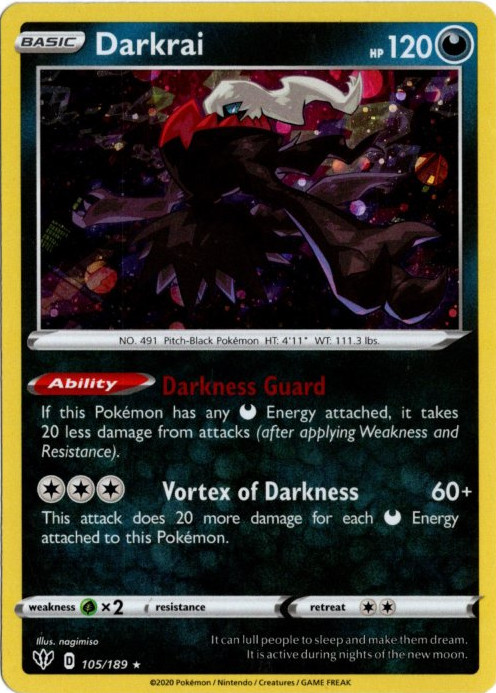 ダークライ 海外版 英語版 ホロ プロモ Darkrai - 105/189 -【Card