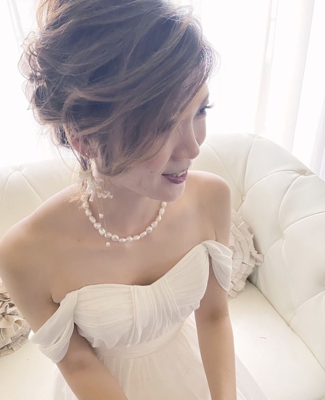 淡水バロックパールネックレス 入園入学式ママコーデ 結婚式にも