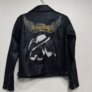 矢沢永吉 E.YAZAWA 革ジャン直刺繍 | バイクチーム刺繍・革ジャン刺繍