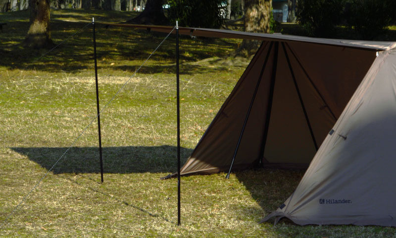 ハイランダー ハンガーフレームシェルター「クロシェト」販売中