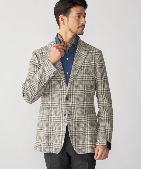 TAGLIATORE: コットン メッシュ グレンチェック ジャケット｜ SHIPS