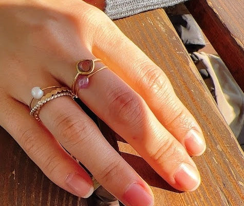 crossing marumaru ring 2 / K18,Silver – Perché?