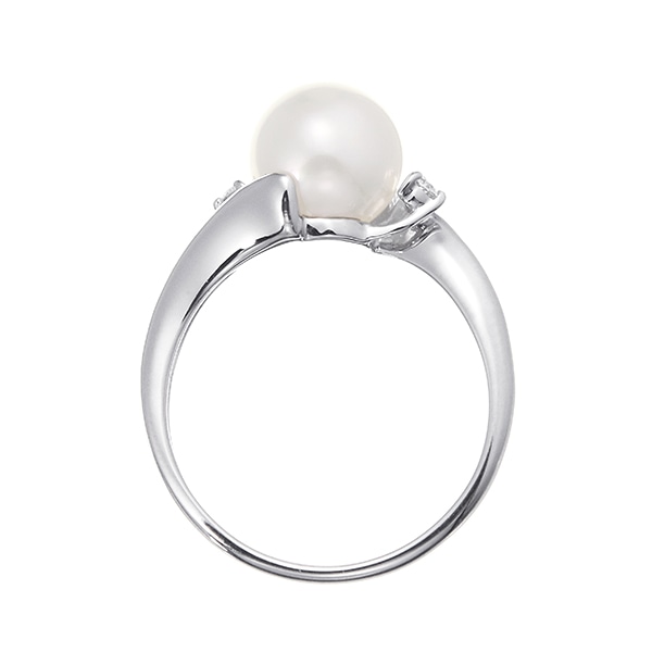 プラチナアコヤ真珠リング（8mm）(RFR097-001)|TSUTSUMI（ジュエリー