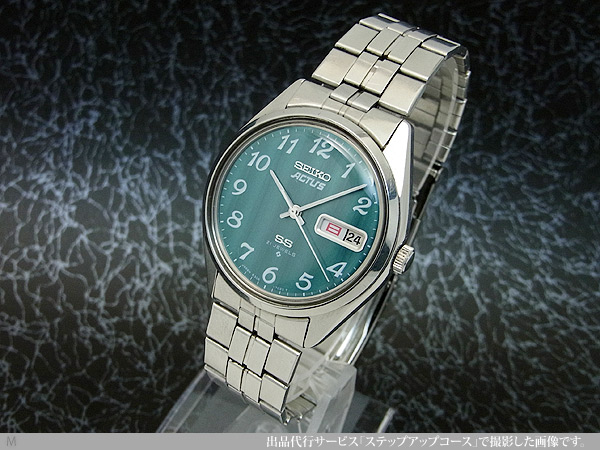 セイコー SEIKO アクタス SS ラウンドケース ストライプ 模様のライト