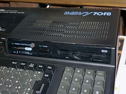SANYOのMSX2+「WAVY70FD」のメンテナンス品が39,800円 （取材中に
