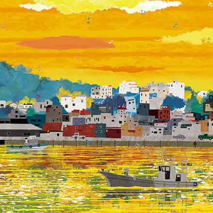 大額オンラインショップ / ある港の風景〈大全紙〉