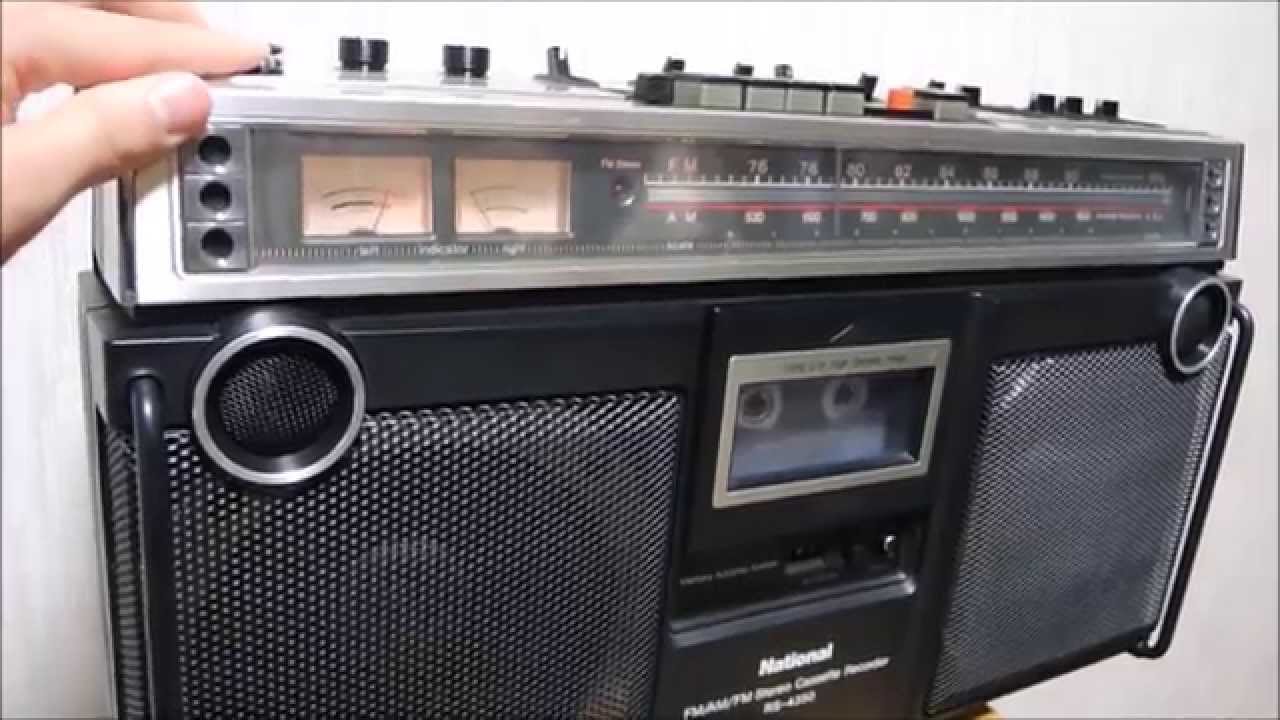 National RS-4350 レトロラジカセ Vintage Boombox - YouTube