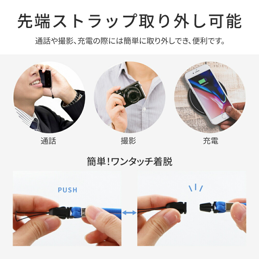 楽天市場】【メール便 送料無料】 ネックストラップ 丸紐タイプ 落下