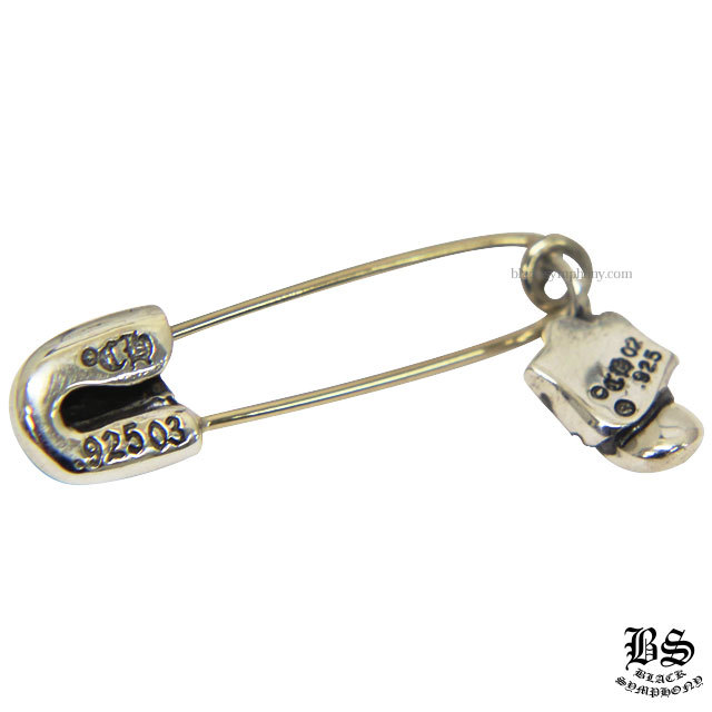 クロムハーツリップ＆タンCHプラスセーフティピンwithダイヤモンド