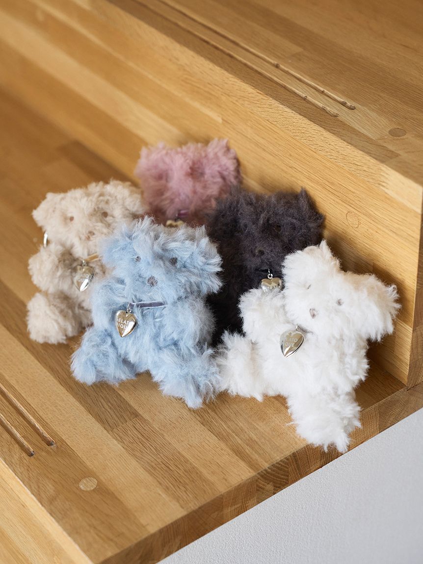 ファーベアチャーム(ぬいぐるみ)｜ルームウェア・パジャマ通販の