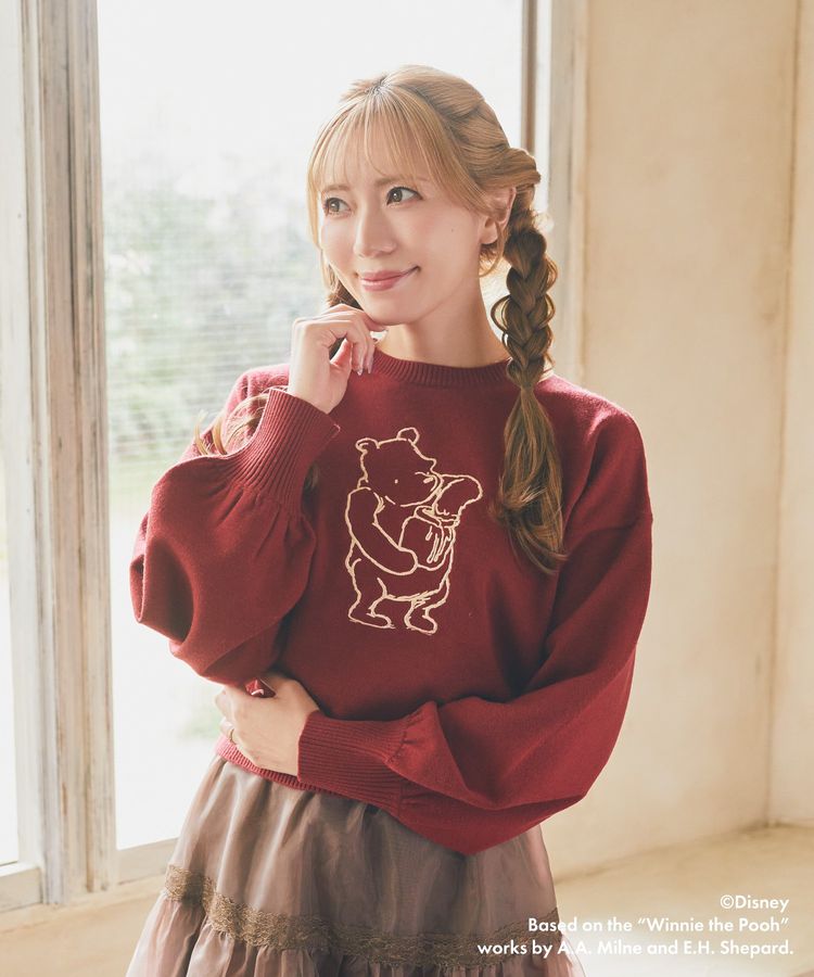 Classic Pooh / 刺繍ニットプルオーバー/Areeam（アリーム）のニット