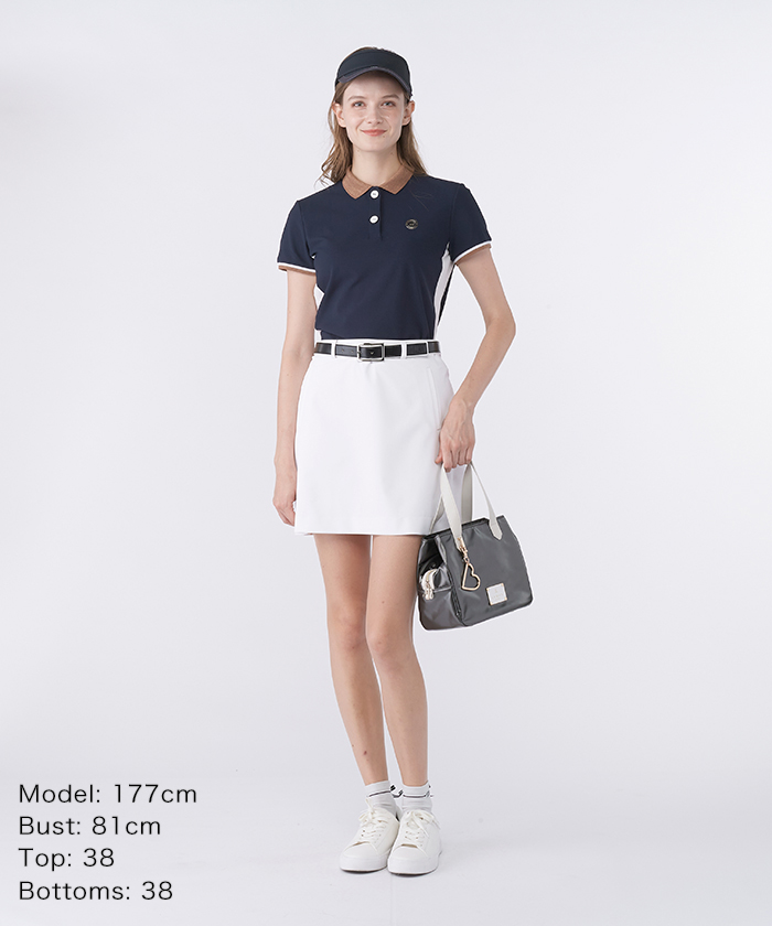 ランバン スポール LANVIN SPORT 神白バックプリーツスカート