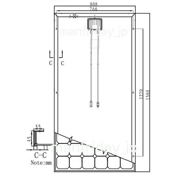 太陽電池 ソーラーパネル190w 太陽光発電_SN : 丸美 - 通販 - Yahoo