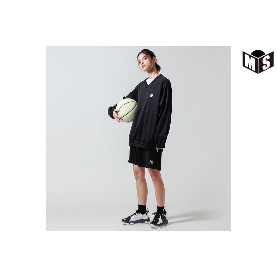 バスケ ウェア エゴザル EGOZARU Vネックウィンドジャケット ブラック