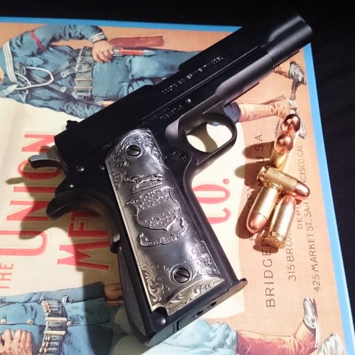 ☆RIGHT イーグルレリーフ メタルグリップ アンティークシルバー