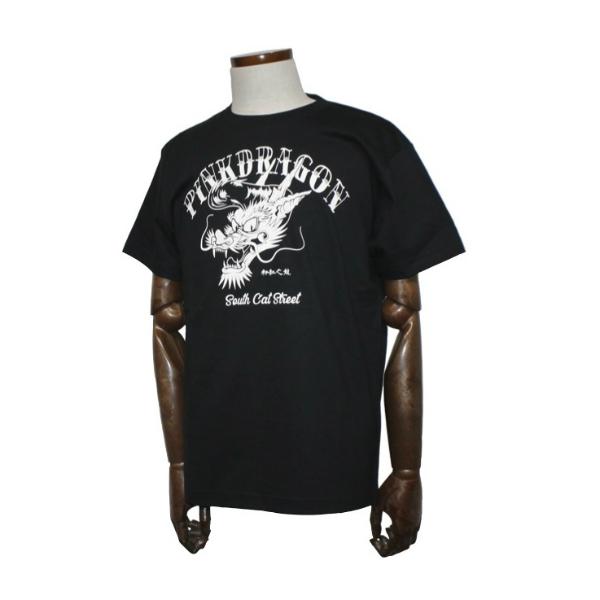 クリームソーダ（CREAM SODA） CS RドラゴンTシャツ ブラック : ROCKIN