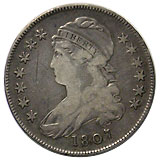 アメリカ キャップドバスト 50セント銀貨 1807 Fine | アメリカの貨幣