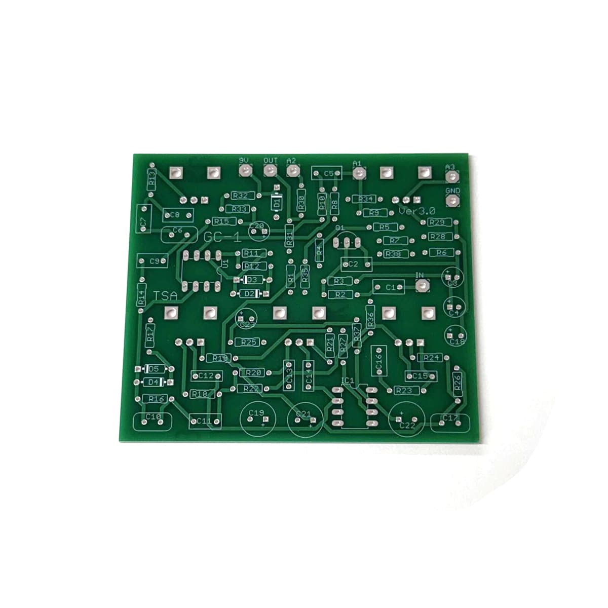 GC-1風 ギターエフェクター自作基板 オーバードライブ