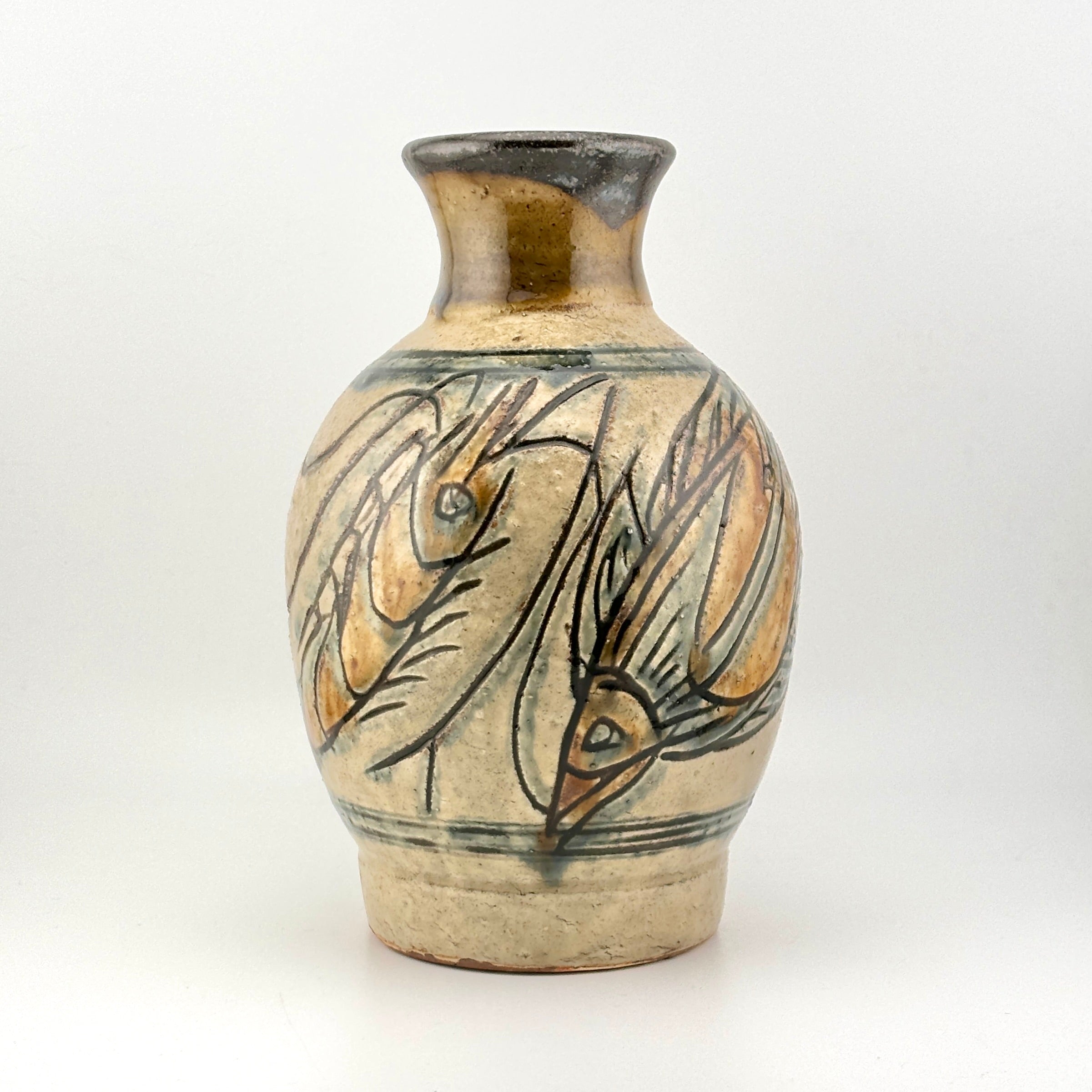 人間国宝級◇蔵から凄い美しい釉薬の壺が出てきた、壷、花瓶、古美術品、