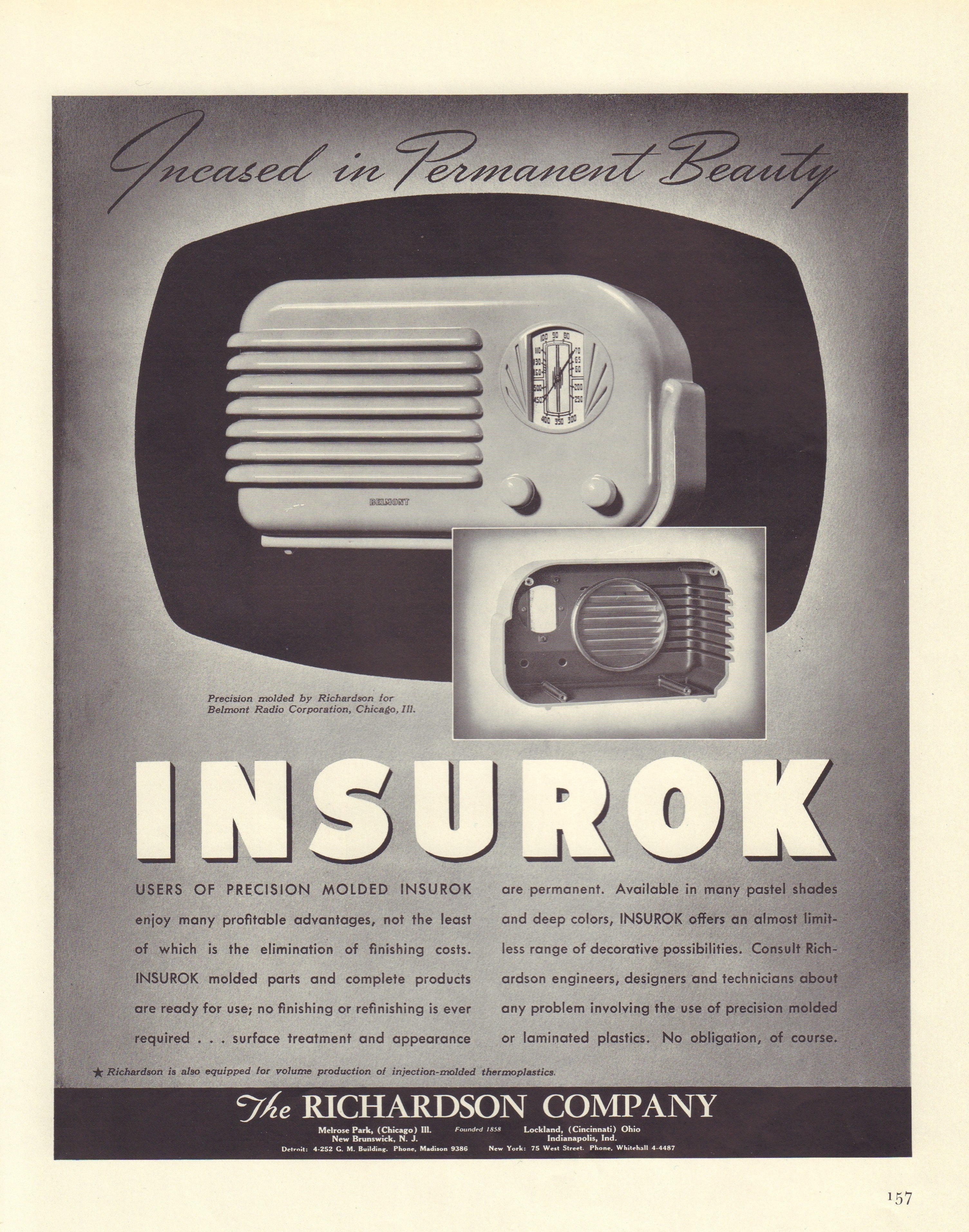 1940s Print Advertisement: Insurok Radio – New World Cartographic