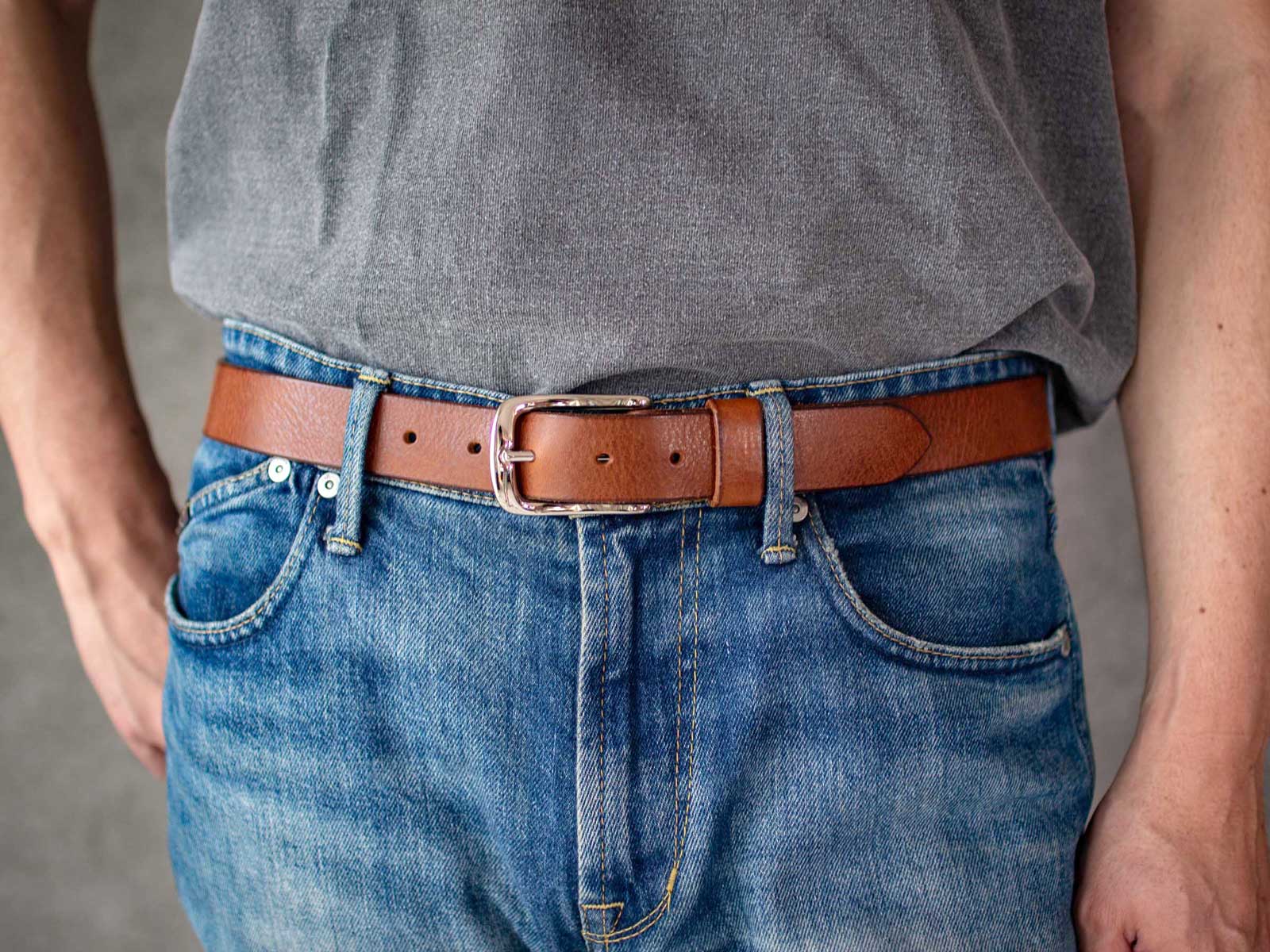 イタリア製バックル】シルバー 3cm幅ベルト（ミッスーリ） |analogico