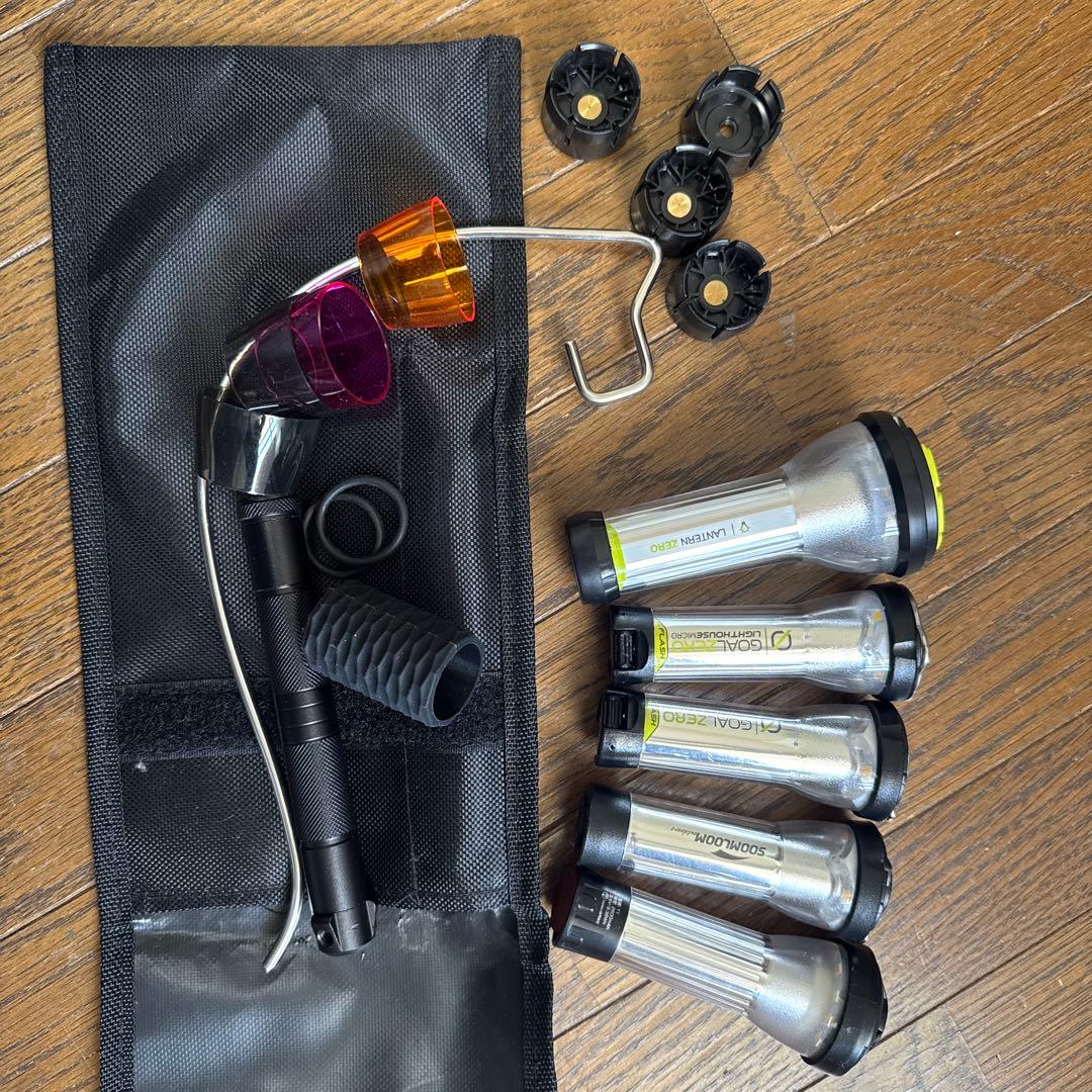 Goal Zero LED懐中電灯セット（5回くらい使用） Goal LED懐中電灯セット（5
