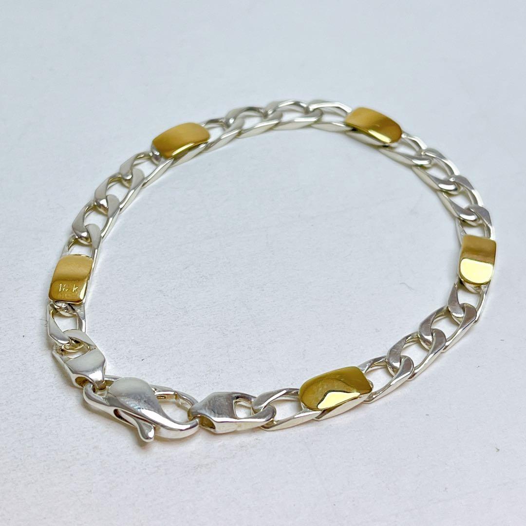 ティファニー フィガロ コンビ チェーン ブレスレット 925 K18 - メルカリ