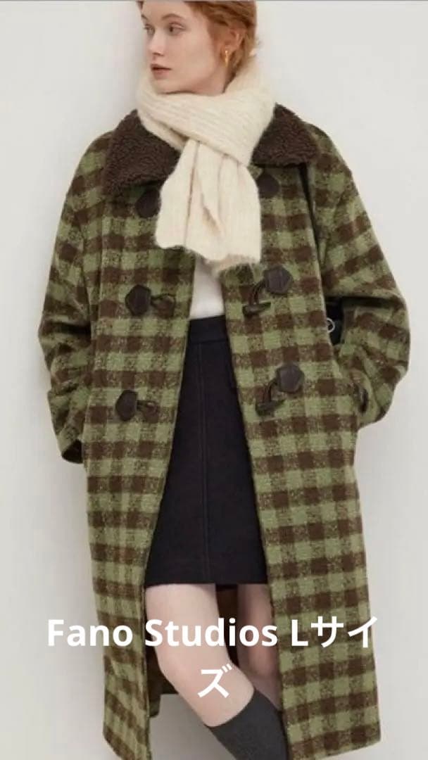 新品Fano Studiosブロックチェック ダッフルコート　Lサイズ 53602903b_b_18_500.jpg