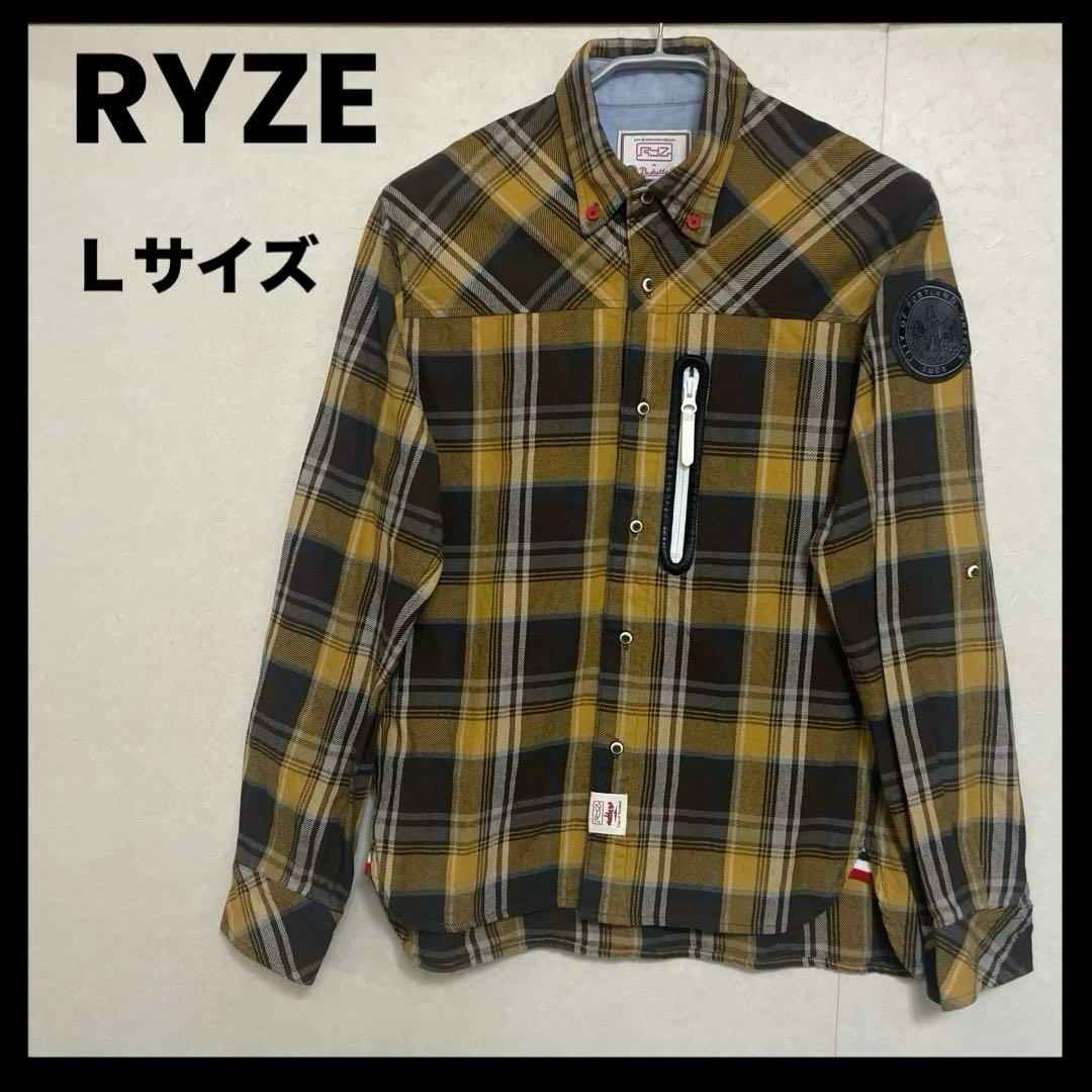 ライズ ネルシャツ チェック シャツ 黄色 黒 バスケットボール - メルカリ