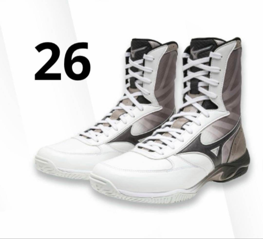 MIZUNO ボクシングシューズ ウエーブモンスターWhite 26 cm MIZUNO ボクシングシューズ ウエーブモンスターWhite 26cm - メルカリ