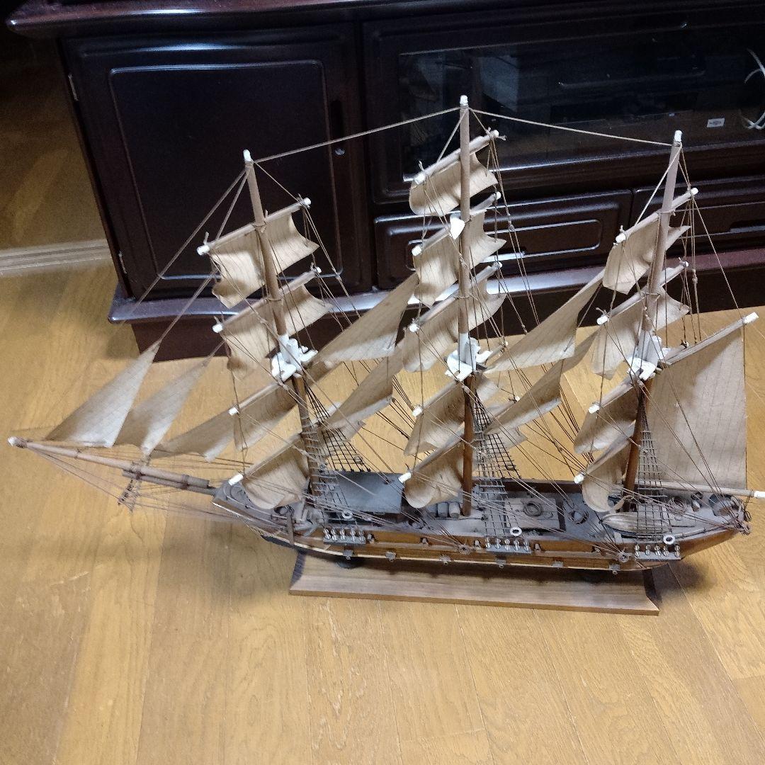 アンティ―ク！木製帆船模型 約80cm