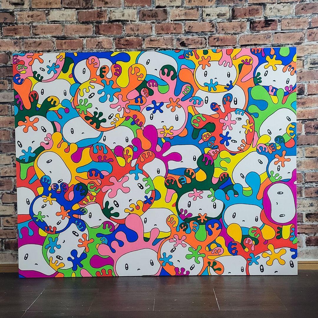 ★鈴木哲也★F100(1620×1300mm)アクリル原画★送料無料#0094 絵画の通販、購入ならFROM ARTIST/作品名：＃0072いのち/作家名：鈴木哲也