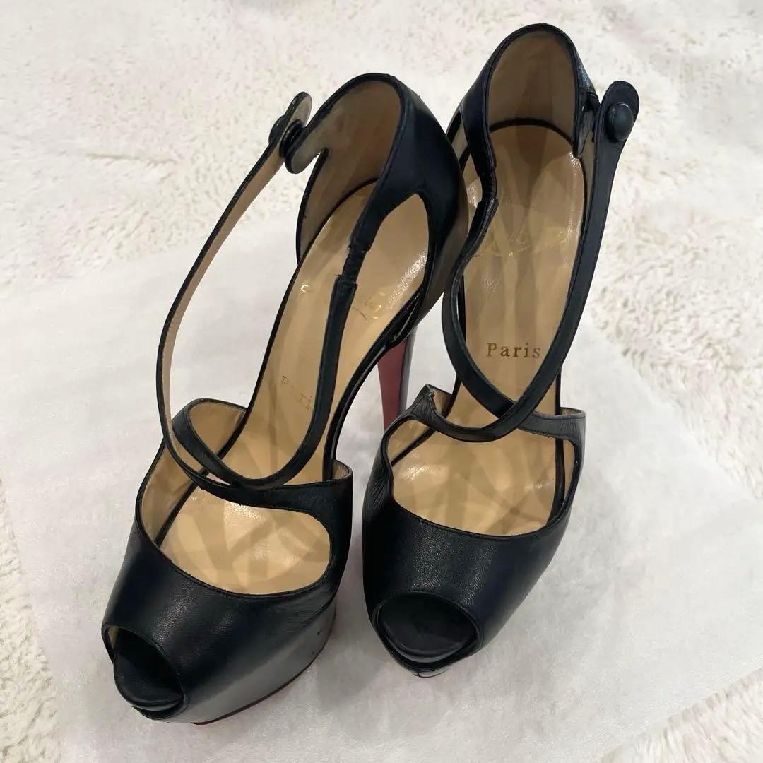 【即購入OK◎】ルブタン オープントゥハイヒール 楽天市場】【靴】Christian Louboutin クリスチャン ルブタン オープン