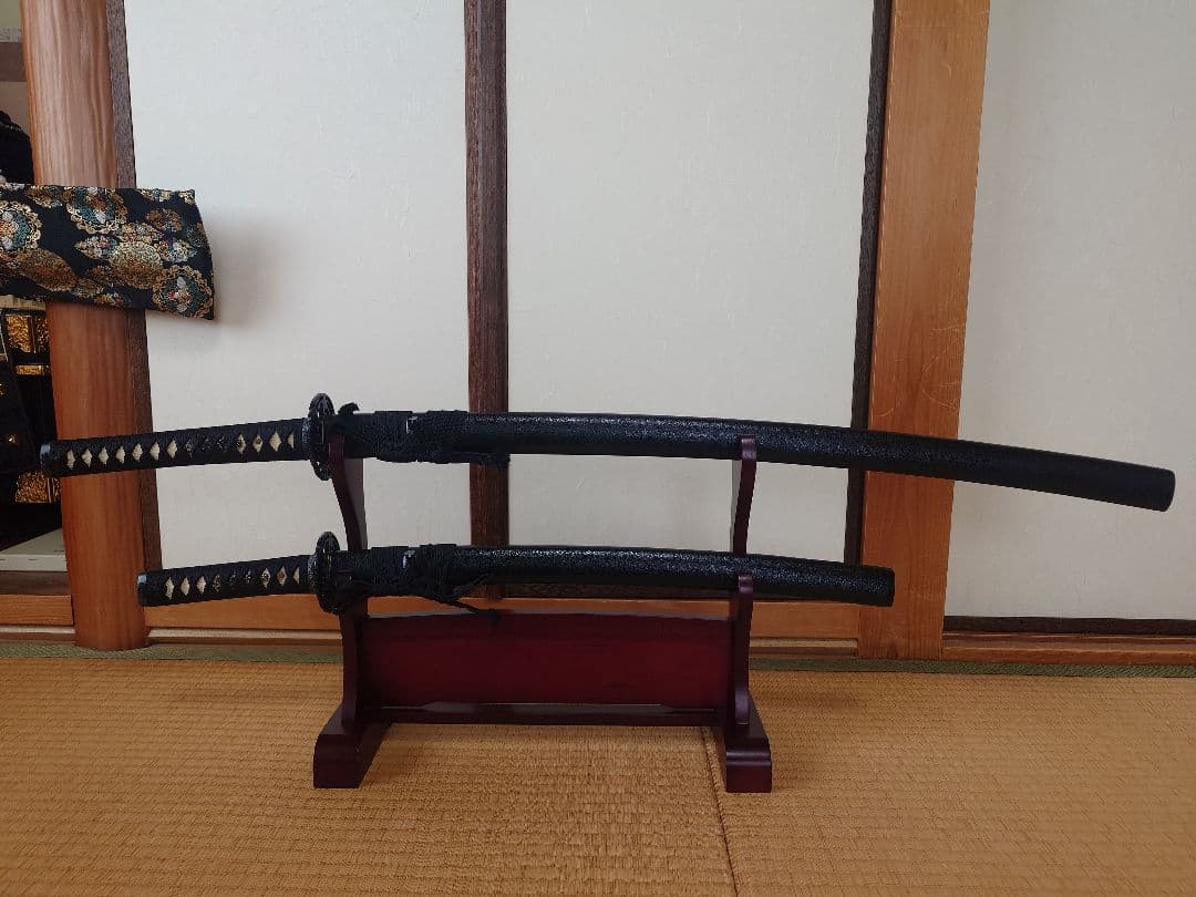 美術刀【鶴丸大小揃い】 鶴丸国永 つるまるくになが 美術刀 日本刀 模造刀 武士刀 木製 木