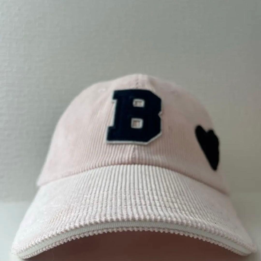 BIBIY コーデュロイ ベースボールキャップ ポップアップ限定ピンク MLB Korea キャップ 帽子 「MLB」日本未発売モデル MLB コリア