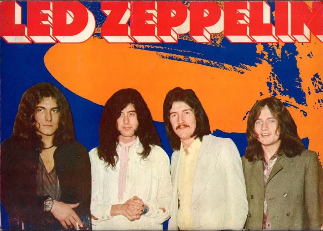 レッド・ツェッペリン　日本公演　1971　ツアー・パンフレット LED ZEPPELIN 初来日 1971年コンサートパンフ チケット半券付 | 音楽