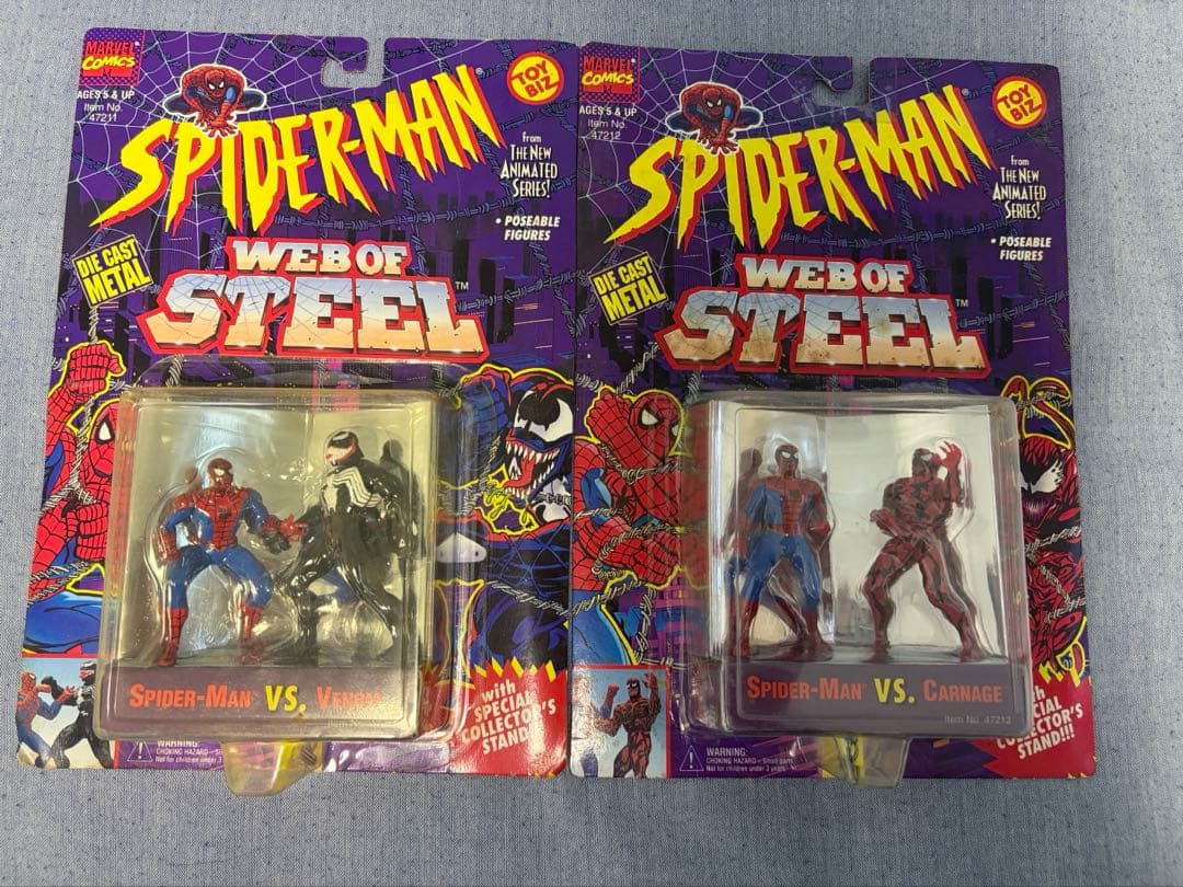 スパイダーマン Web of Steel ヴェノム カーネイジ フィギュアセット