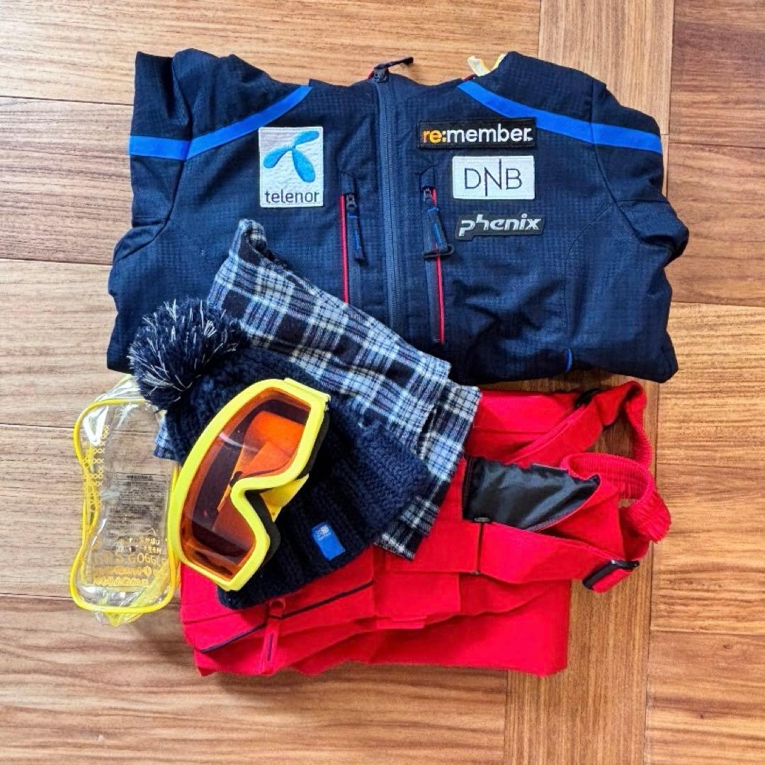 Phenix 140子供スキーウェアセット （ゴーグル・ニット帽・レギンス付き） Phenix 140子供スキーウェアセット （ゴーグル・ニット帽・レギンス